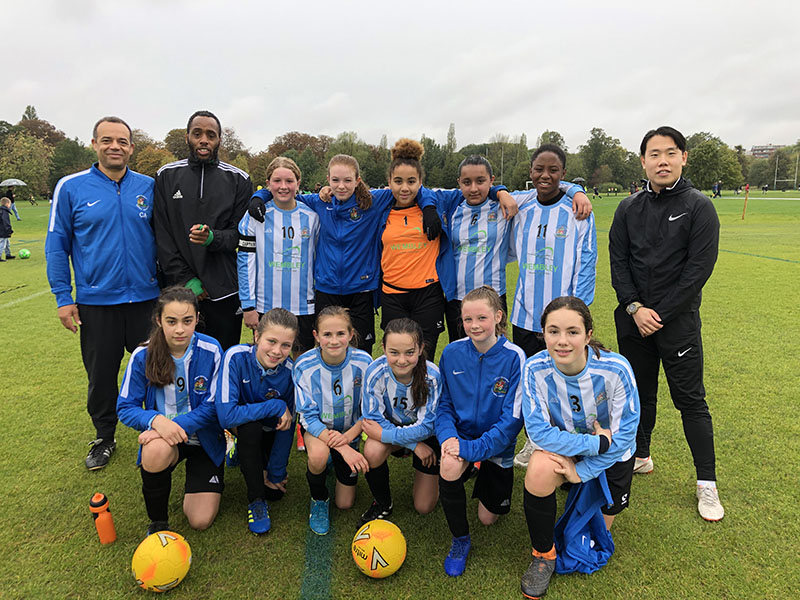 U13 girls too strong for Regent’s Park
