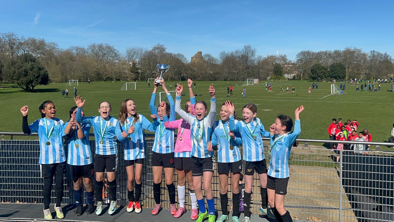 Brent Girls Red Under-12 edge tense cup final